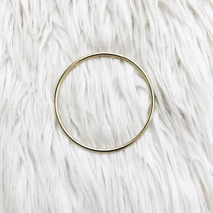 large brass o ring keychain