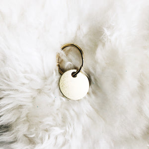 mini personalized brass tag