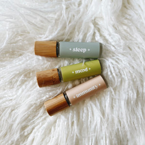 bamboo roller bottle & sticker set