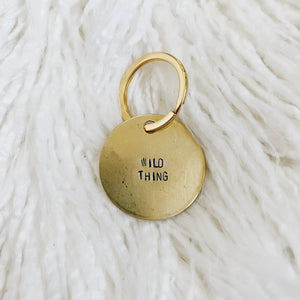 wild thing brass tag