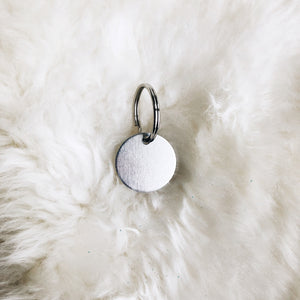 mini personalized silver tag