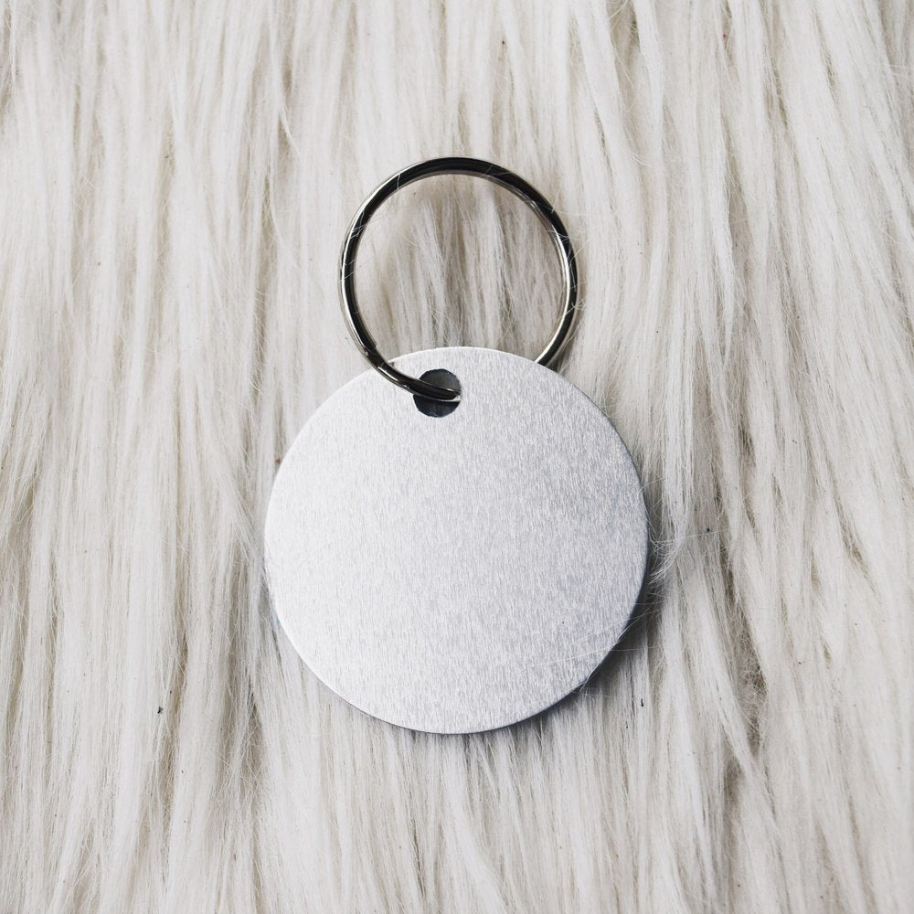 personalized silver tag
